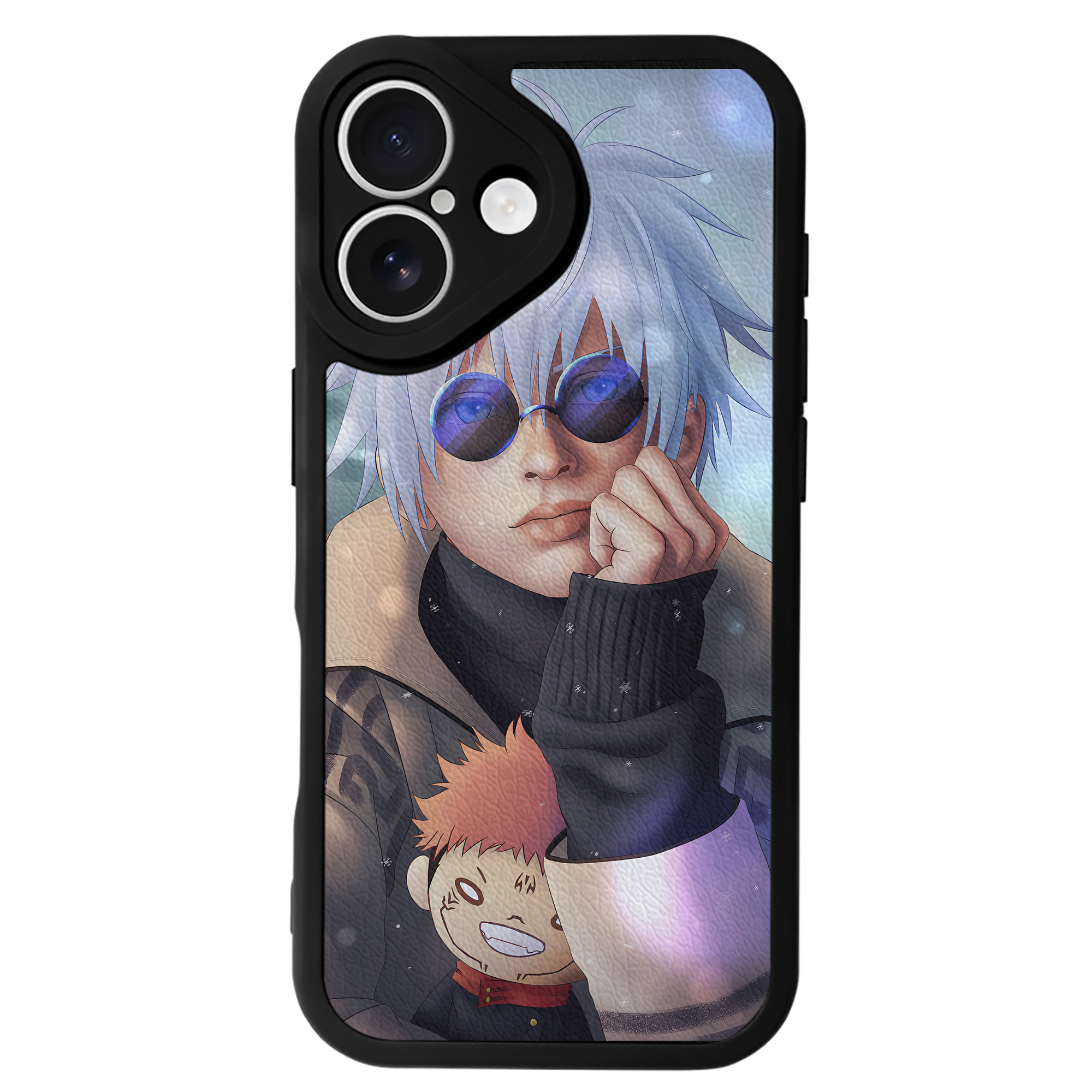（画像用） 呪術廻戦 Jujutsu Kaisen 【iPhone 16シリーズ対応】シリコンスマホケース（レザー調） 材質：シリコン